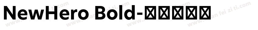 NewHero Bold字体转换